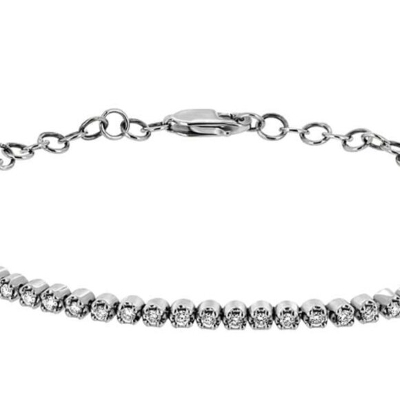 Paris Jewelers-7″ Classic Petite Tennis Bracelet With .50 Carat TW Of Diamonds - Picture 5 of 5